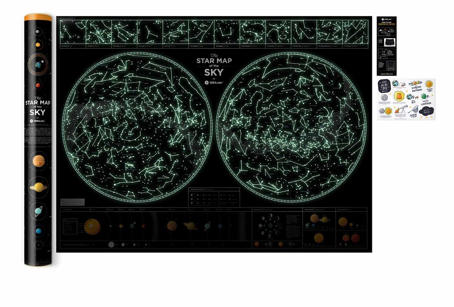 Star map of the sky Карта зіркового неба Star map of the sky